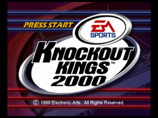 Knockout Kings 2000 (USA) Title Screen